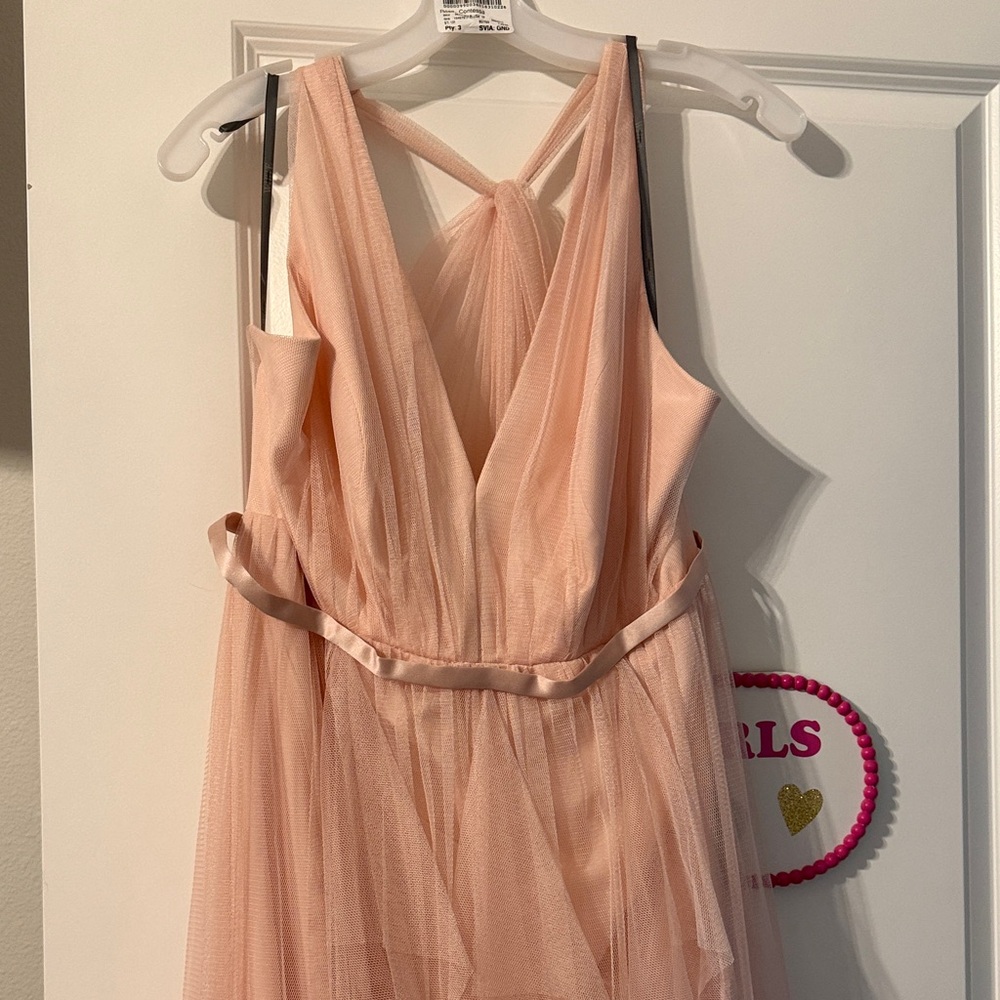 Vera Wang Soft Pink Tulle Dress